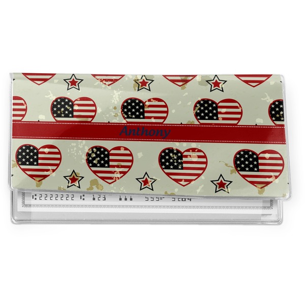 Custom Americana Vinyl Checkbook Cover (Personalized)