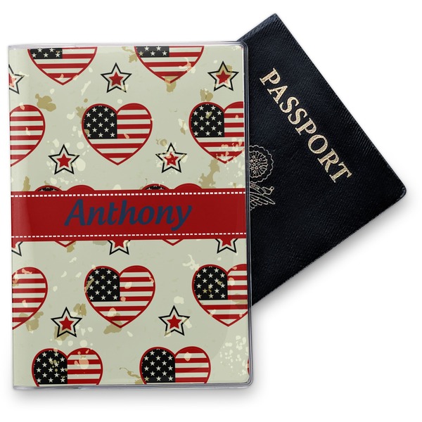 Custom Americana Vinyl Passport Holder (Personalized)