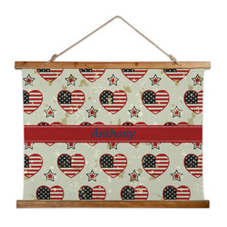 Americana Wall Hanging Tapestry - Wide (Personalized)
