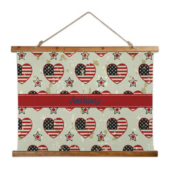 Americana Wall Hanging Tapestry - Wide (Personalized)