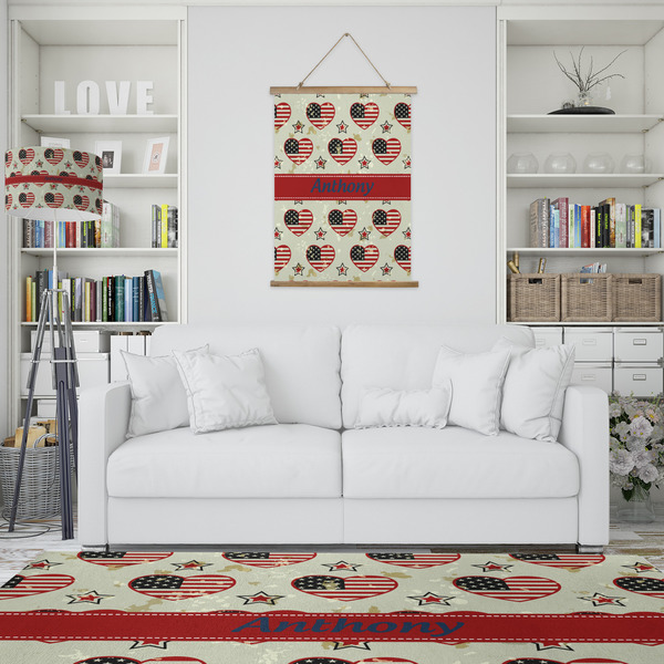 Americana Wall Hanging Tapestry - Portrait - IN CONTEXT