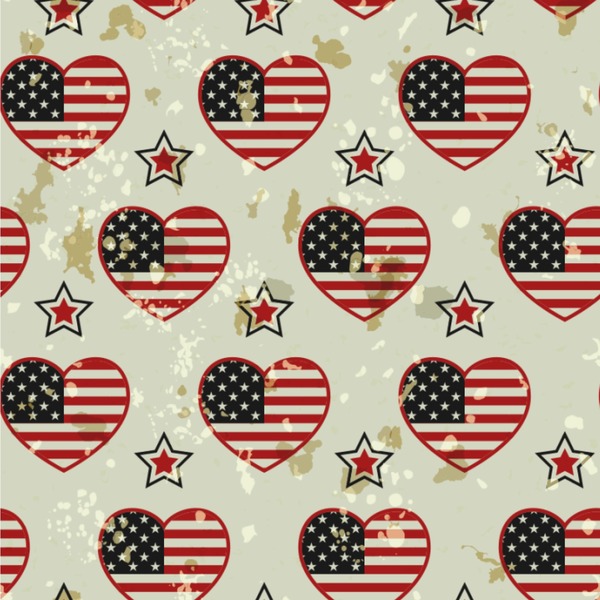 Custom Americana Wallpaper & Surface Covering (Water Activated 24"x 24" Sample)