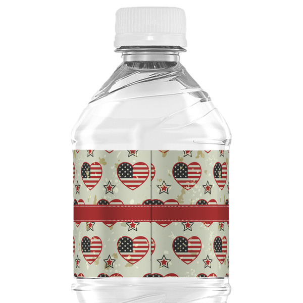 Americana Water Bottle Label - Back View