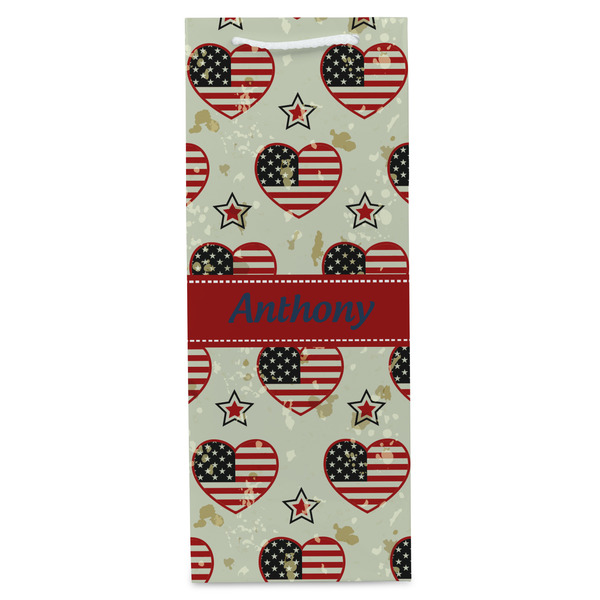 Americana Wine Gift Bag - Matte - Front