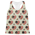 Americana Womens Racerback Tank Top - X Large