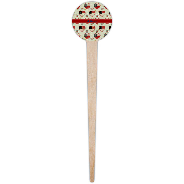Americana Wooden 4" Food Pick - Round - Single Pick