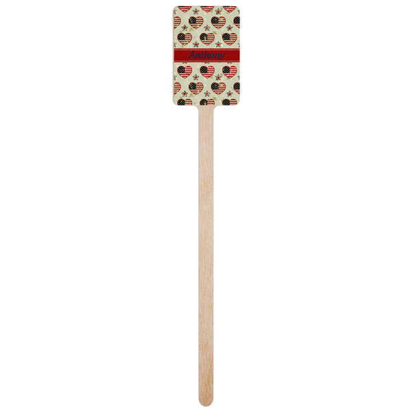 Americana Wooden 6.25" Stir Stick - Rectangular - Single Stick