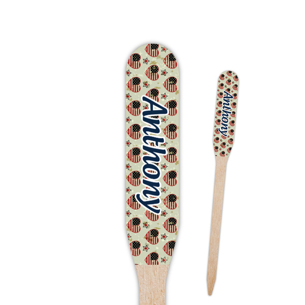 Custom Americana Paddle Wooden Food Picks (Personalized)