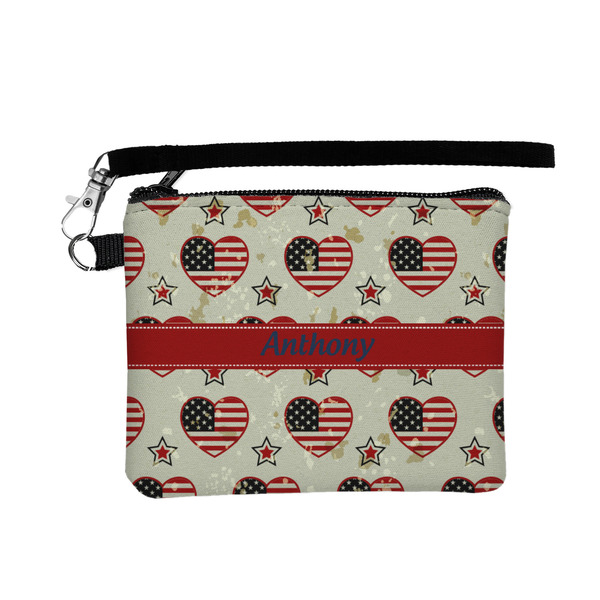 Custom Americana Wristlet ID Case w/ Name or Text