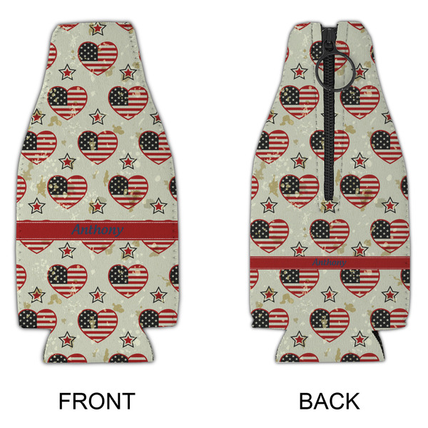 Americana Zipper Bottle Cooler - APPROVAL