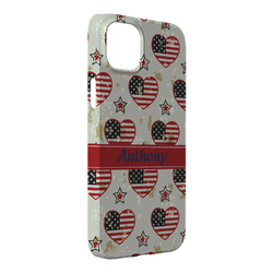 Americana iPhone Case - Plastic - iPhone 14 Plus (Personalized)