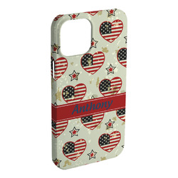 Americana iPhone Case - Plastic - iPhone 15 Plus (Personalized)