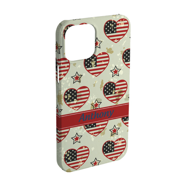Custom Americana iPhone Case - Plastic - iPhone 15 Pro (Personalized)
