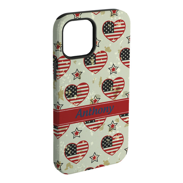 Custom Americana iPhone Case - Rubber Lined - iPhone 15 Pro Max (Personalized)