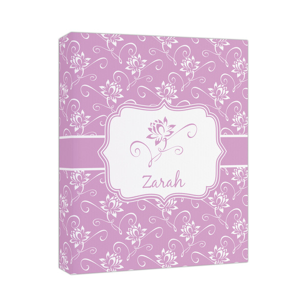 Custom Lotus Flowers Canvas Print (Personalized)