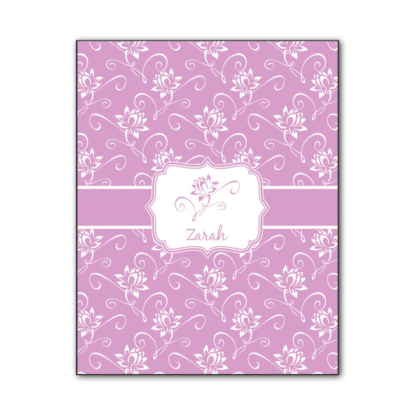 Custom Lotus Flowers Wood Print - 11x14 (Personalized)