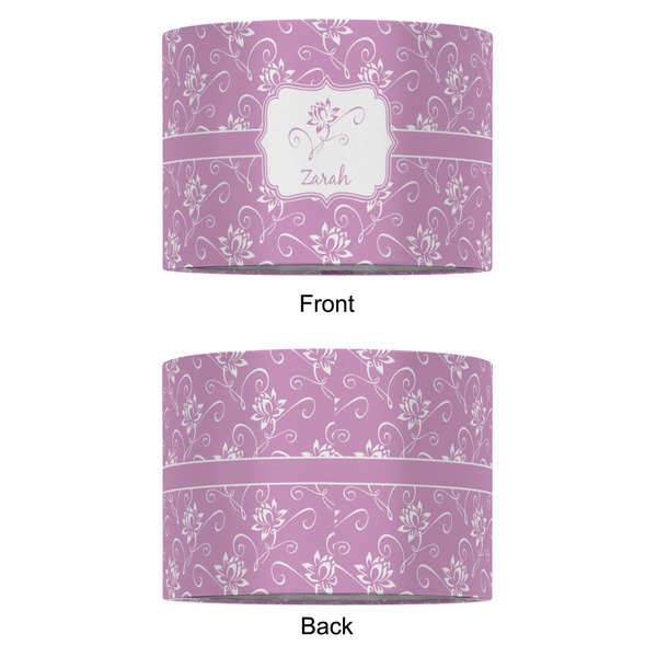 Lotus Flowers 12" Drum Lampshade - APPROVAL (Fabric)