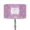 Lotus Flowers 12" Drum Lamp Shade - Poly-film (Personalized)