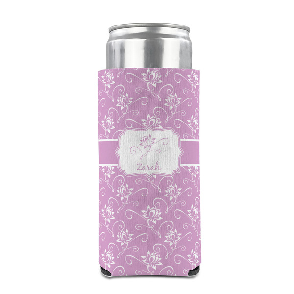 Lotus Flowers 12oz Tall Can Sleeve - FRONT (on can)