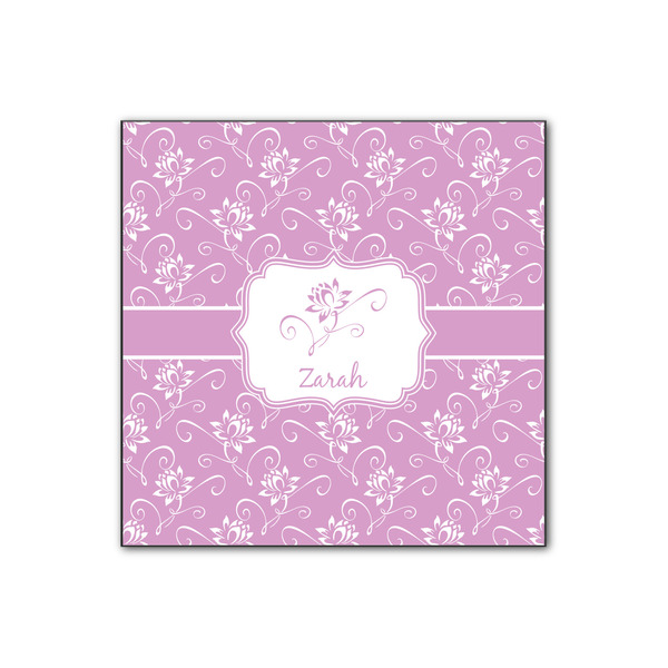 Custom Lotus Flowers Wood Print - 12x12 (Personalized)