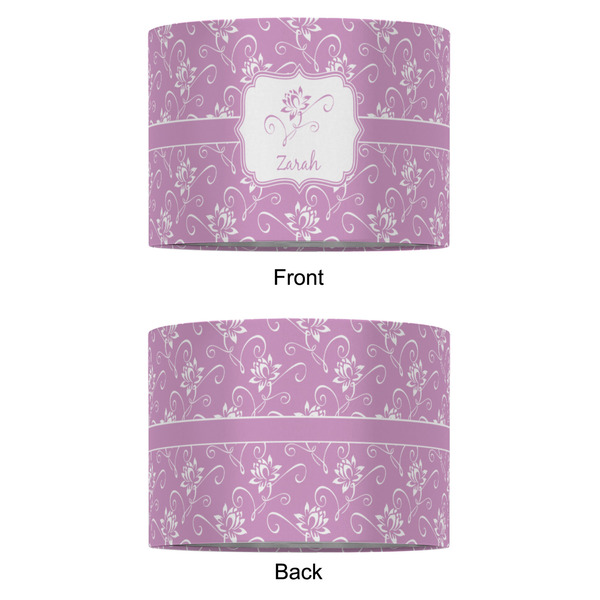 Lotus Flowers 16" Drum Lampshade - APPROVAL (Fabric)