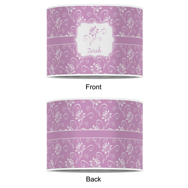 Lotus Flowers 16" Drum Lampshade - APPROVAL (Poly Film)