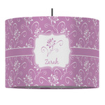Lotus Flowers Drum Pendant Lamp (Personalized)