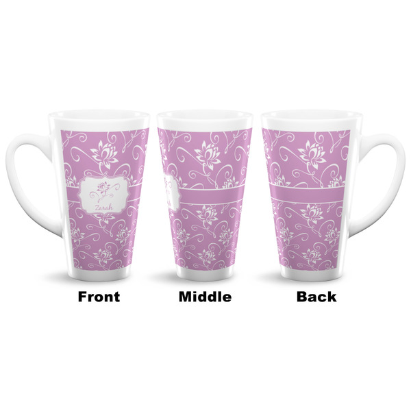 Lotus Flowers 16 Oz Latte Mug - Approval