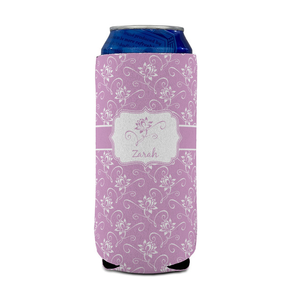 Lotus Flowers 16oz Can Sleeve - FRONT (on can)