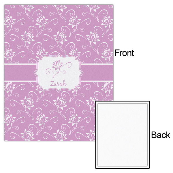 Lotus Flowers 16x20 - Matte Poster - Front & Back