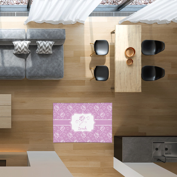 Lotus Flowers 2'x3' Indoor Area Rugs - IN CONTEXT