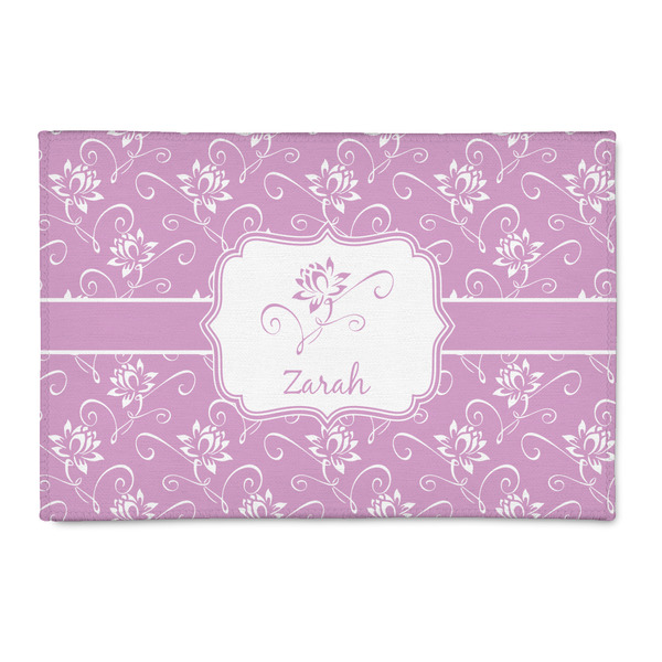 Custom Lotus Flowers 2' x 3' Indoor Area Rug (Personalized)