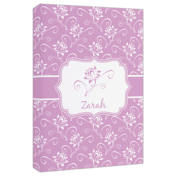 Custom Lotus Flowers Canvas Print - 20x30 (Personalized)