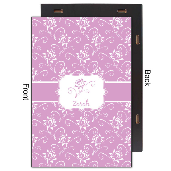 Lotus Flowers 20x30 Wood Print - Front & Back View