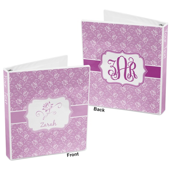 Lotus Flowers 3-Ring Binder Front and Back