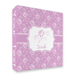 Lotus Flowers 3 Ring Binder - Full Wrap (Personalized)