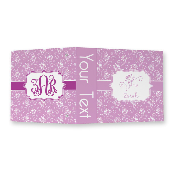 Lotus Flowers 3 Ring Binders - Full Wrap - 2" - OPEN OUTSIDE