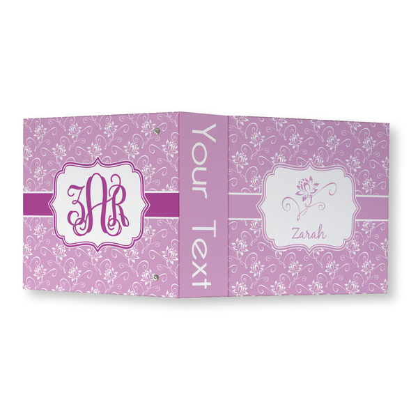 Lotus Flowers 3 Ring Binders - Full Wrap - 3" - OPEN OUTSIDE