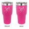 Lotus Flowers 30 oz Stainless Steel Ringneck Tumblers - Pink - Double Sided - APPROVAL