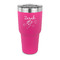 Lotus Flowers 30 oz Stainless Steel Ringneck Tumblers - Pink - FRONT