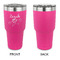 Lotus Flowers 30 oz Stainless Steel Ringneck Tumblers - Pink - Single Sided - APPROVAL
