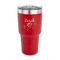 Lotus Flowers 30 oz Stainless Steel Ringneck Tumblers - Red - FRONT