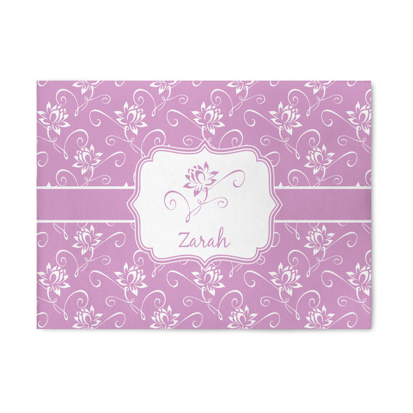 Custom Lotus Flowers 5' x 7' Patio Rug (Personalized)