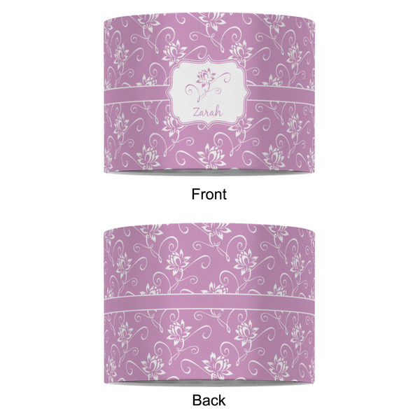 Lotus Flowers 8" Drum Lampshade - APPROVAL (Fabric)