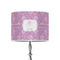 Lotus Flowers 8" Drum Lampshade - ON STAND (Poly Film)