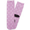 Lotus Flowers Adult Crew Socks - Single Pair - Front and Back