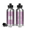Lotus Flowers Aluminum Water Bottle - Front and Back