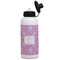 Lotus Flowers Water Bottles - Aluminum - 20 oz - White (Personalized)