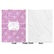 Lotus Flowers Baby Blanket (Single Side - Printed Front, White Back)
