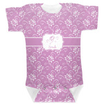 Lotus Flowers Baby Bodysuit 0-3 w/ Name or Text